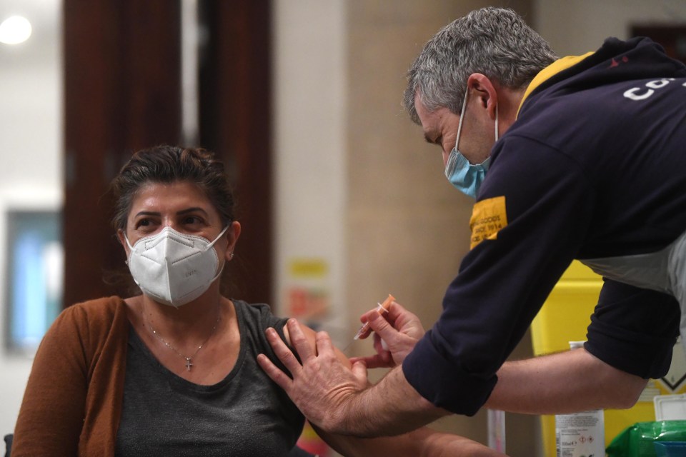 News of the vaccinations' success comes as Britain nears 20m jabs