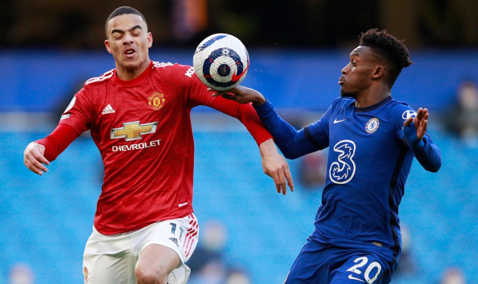The ball appeared to strike the Chelsea youngster's hand in the box