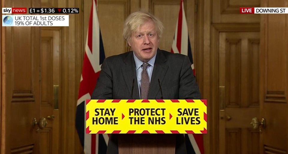 Prime Minister Boris Johnson holding tonight's Covid-19 Press Conference 
