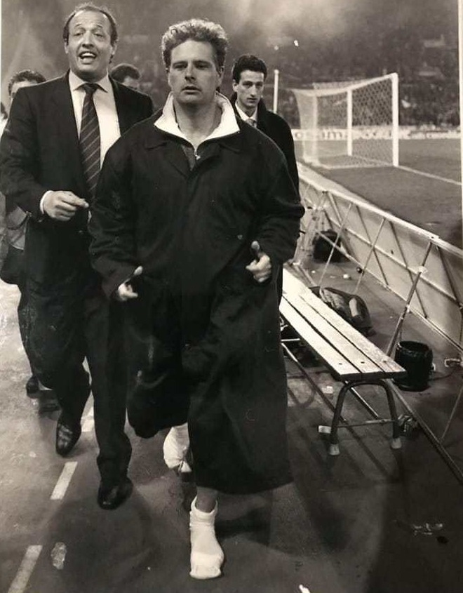 Giovanni (left) was Gazza's security officer while he played for Italian club Lazio in the early 1990s