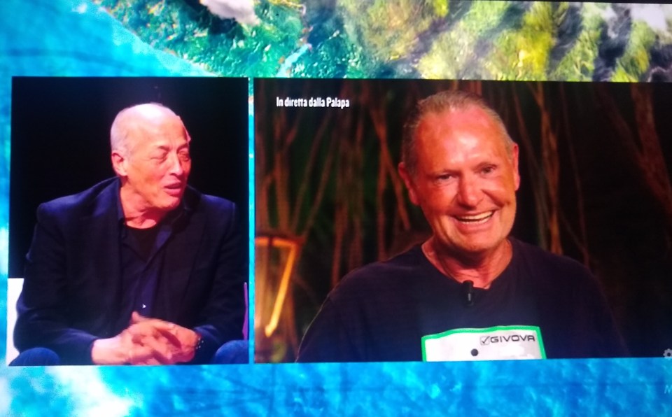 Paul Gascoigne was reunited with former bodyguard Giovanni Zeqireya on Italy's I'm A Celebrity