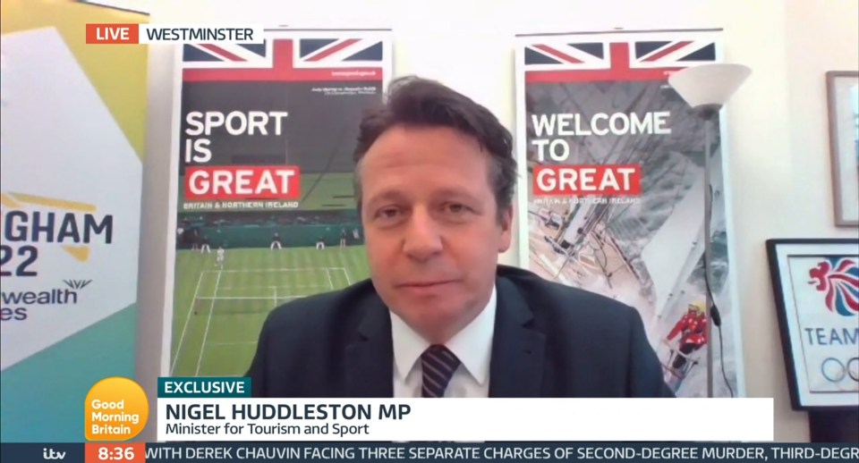 Minister for sport and tourism Nigel Huddleston said England should prepare for a surge in Covid cases