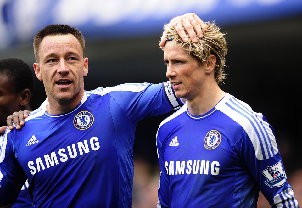 Terry gave a teenage Bamford a warm welcome while Torres passed on some of his top tips