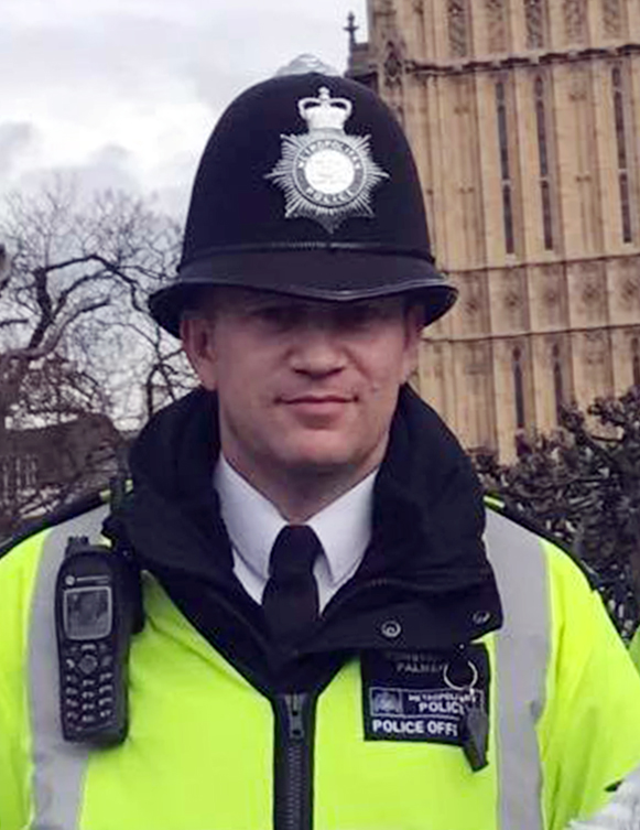 PC Palmer lost his life in the terror attack