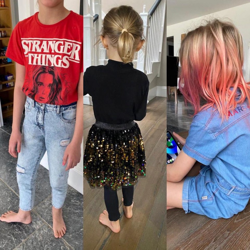 Emma says she wants their kids to explore 'with colour and clothes and hair'