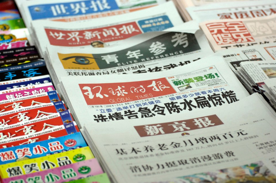 China is one of worst countries in the world for the freedom of the press