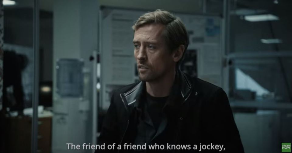 Peter Crouch plays the role of a 'Cowboy Tipster' in a hilarious Line Of Duty spoof