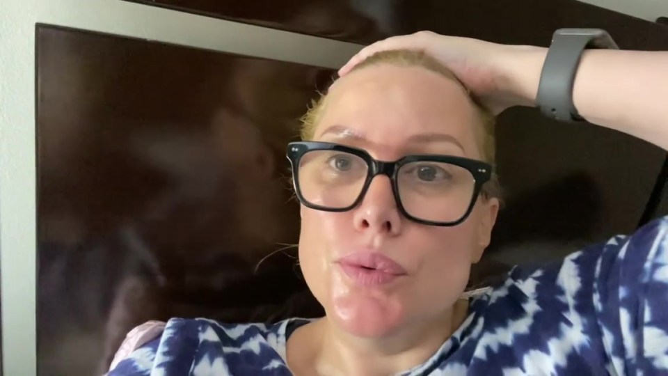 Alice Evans told fans the divorce 'came out of the blue' as she spoke in an Instagram video