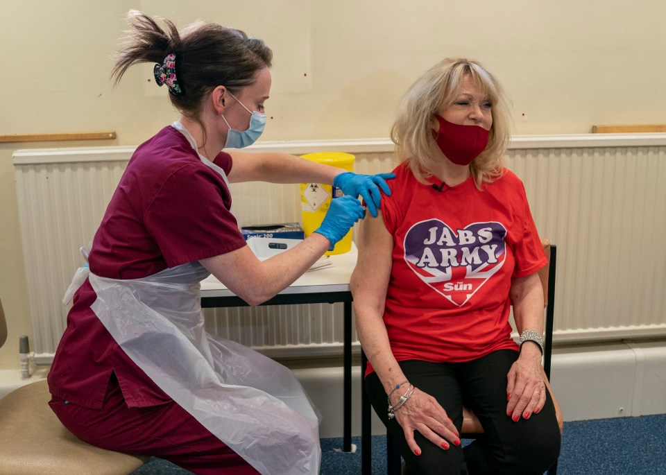 The ex-Corrie star also received her second Oxford/AstraZeneca dose