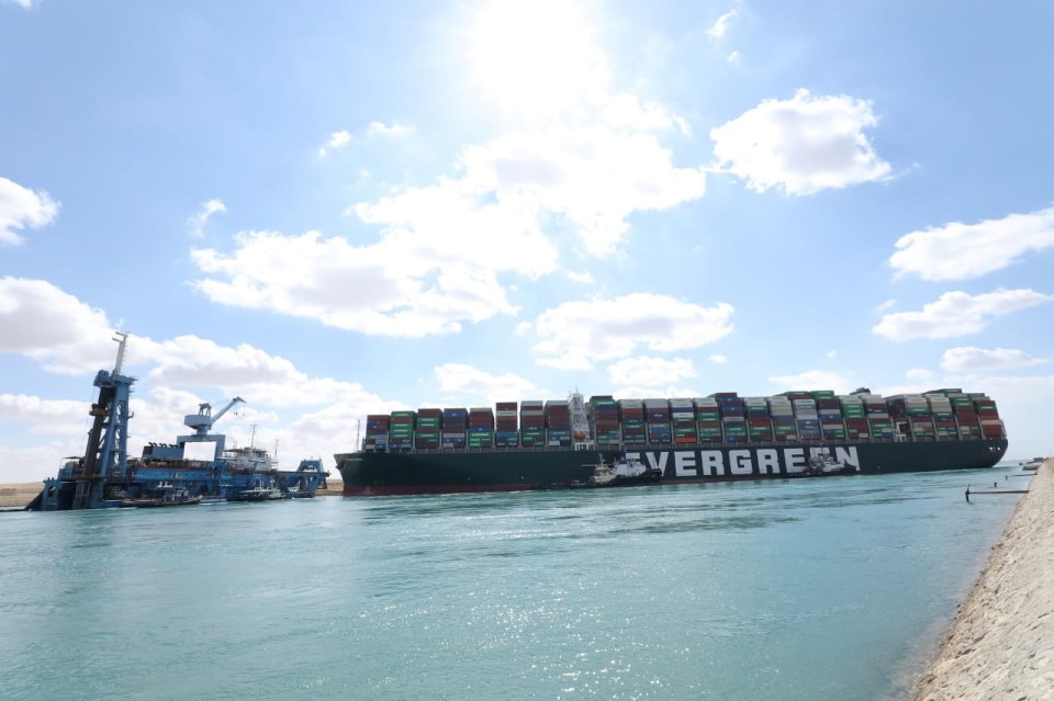 Tugs are on stand-by to pull the ship free but the two most powerful are not likely to arrive in time