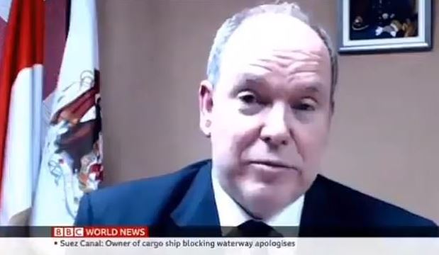 Prince Albert told the BBC the couple's chat did 'bother him a little bit'