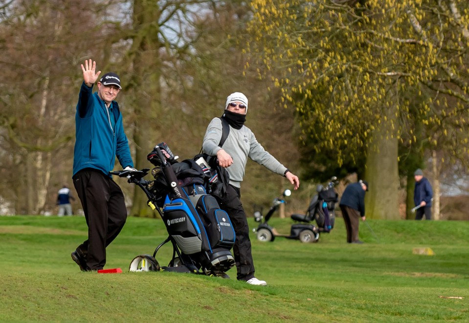 Stephen Tedston and Keith Newman at Warley Golf Club, Birmingham