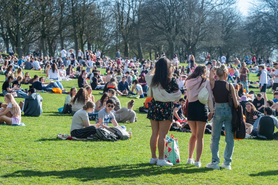 Leeds was busy today as people enjoyed the warm weather