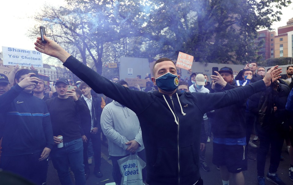 But the protests turned into celebration as the wheels came off the Super League