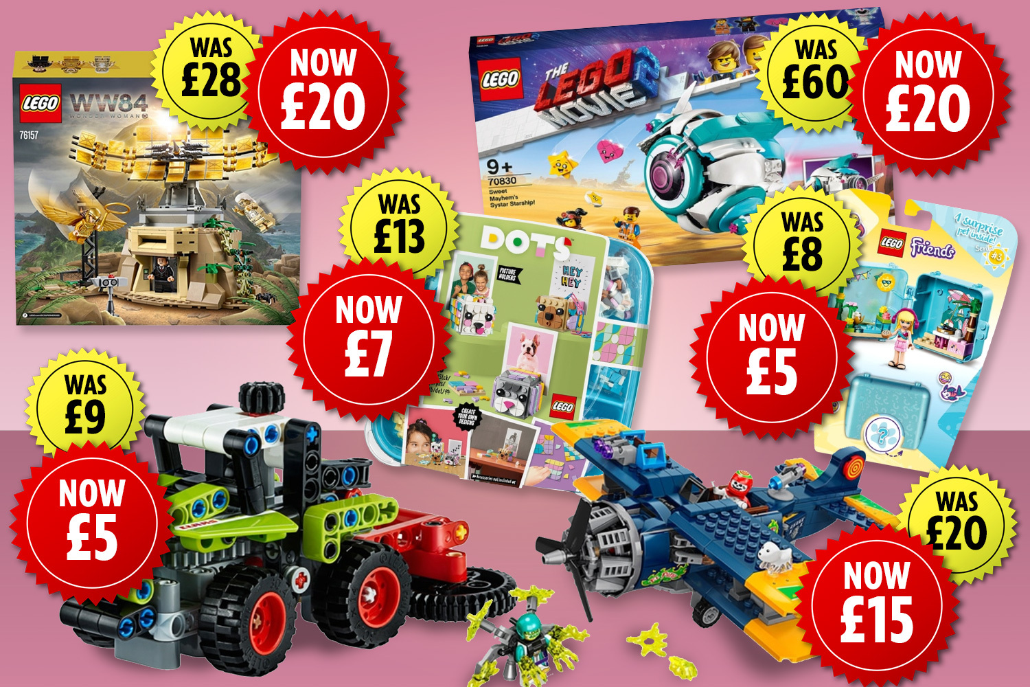 Some of the Lego sets are as cheap as Â£5