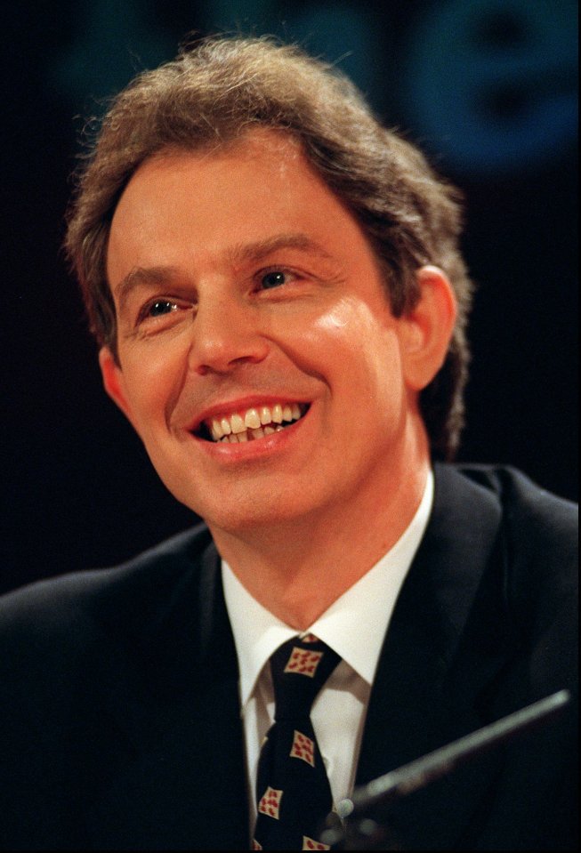 Labour leader Tony Blair was 43 when he came to power in 1997