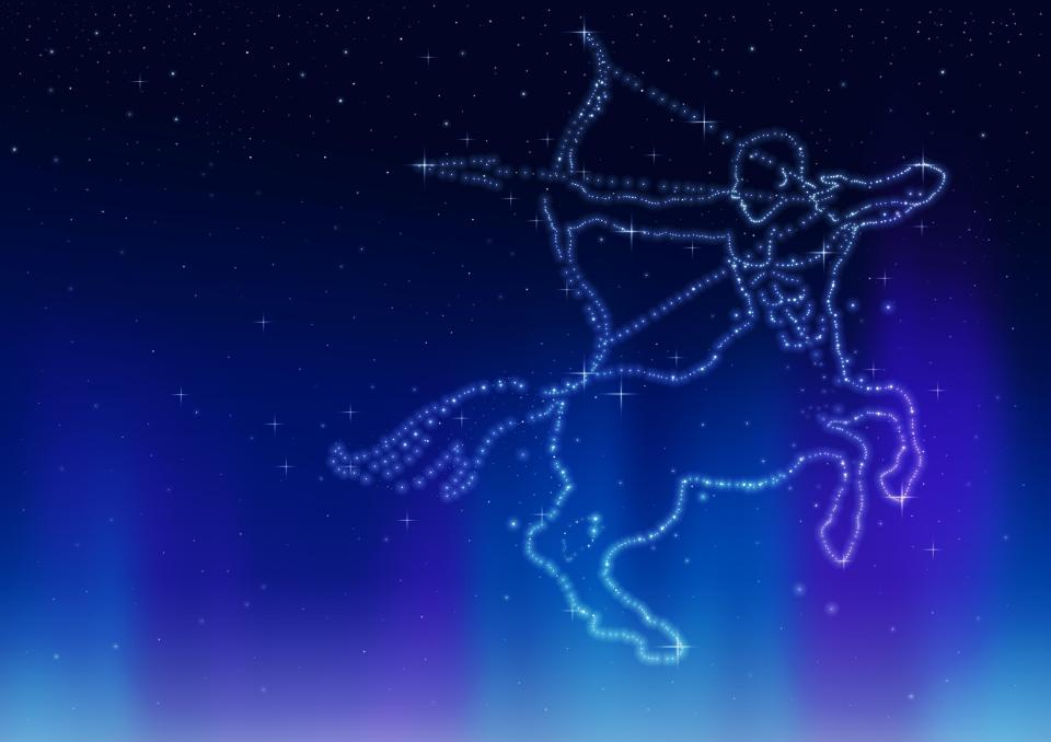 The star sign of Sagittarius is represented by a centaur