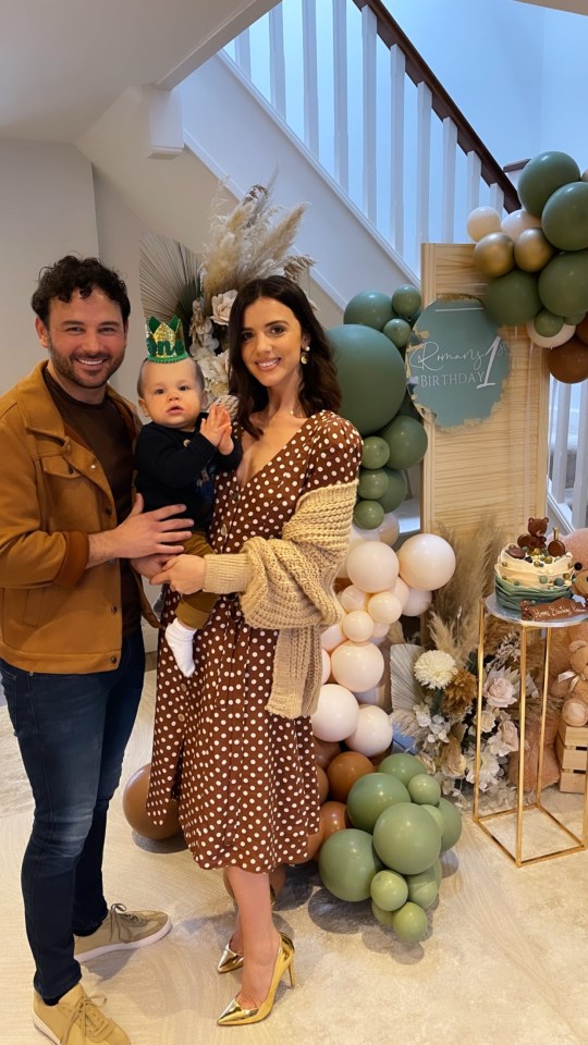 Lucy's fiance Ryan Thomas previously revealed Roman was unplanned