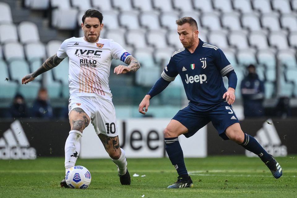 Arthur Melo (right) will also miss Saturday's Turin derby after the incident