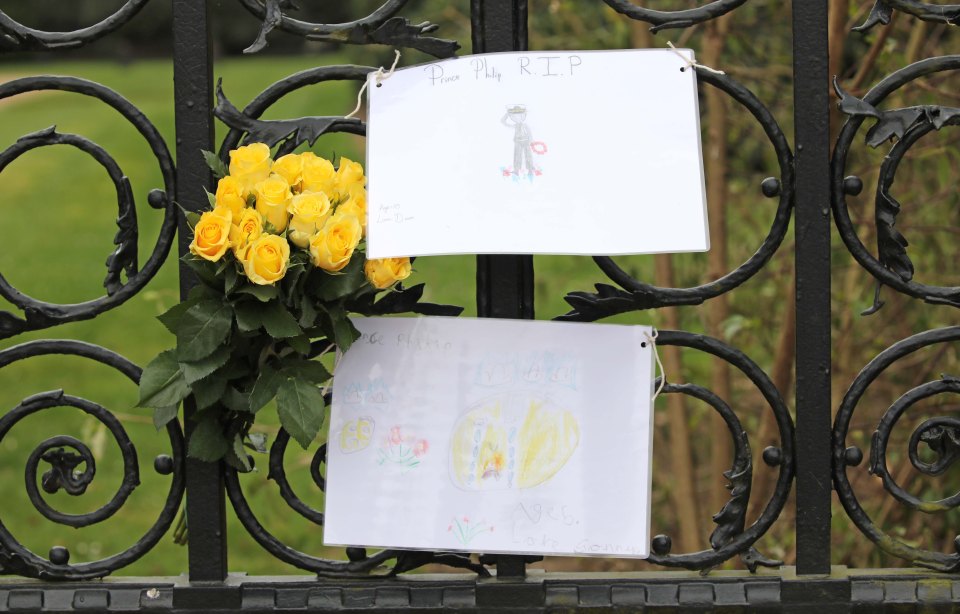 Drawings left on the Norwich Gates at Sandringham