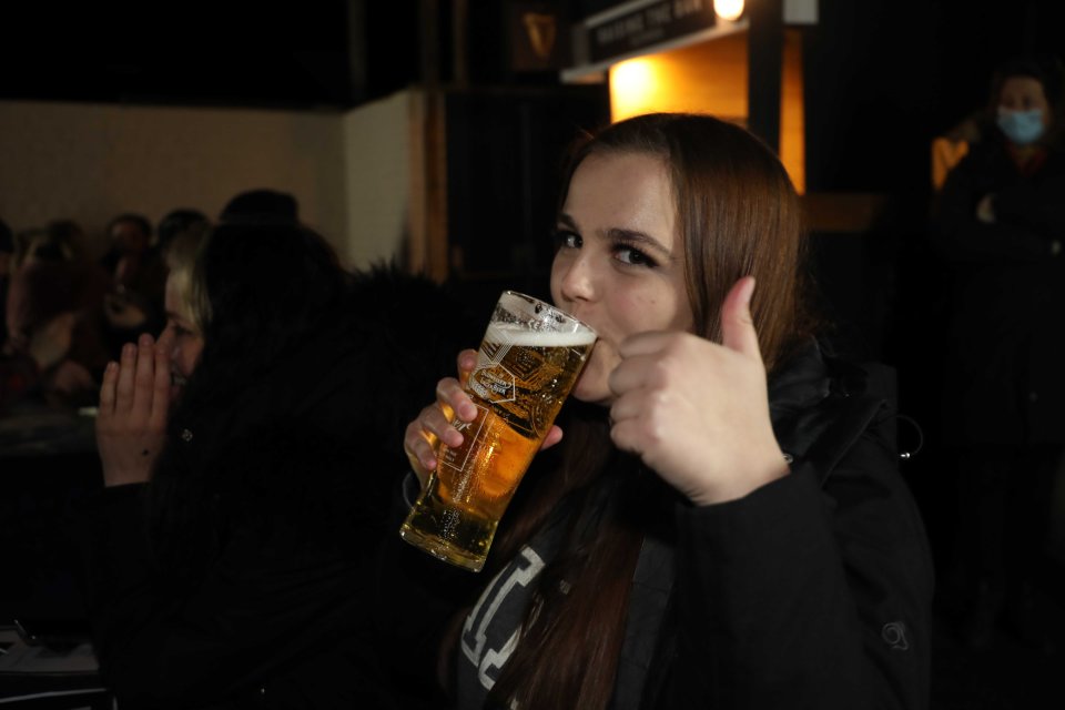 Punters are enjoying their first pub pints this year