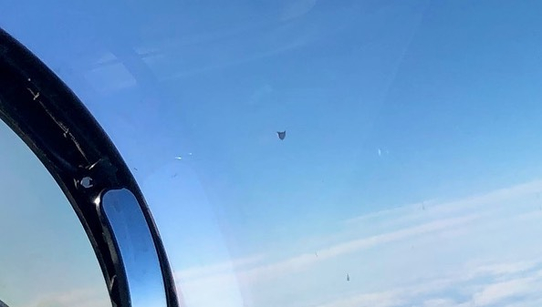 An FA-18 pilot and a Weapons Systems Officer spotted mysterious objects in the sk