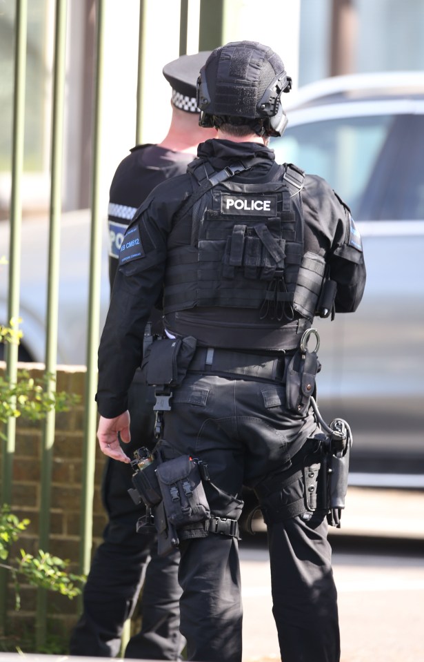 Armed cops are dealing with an incident near Crawley College