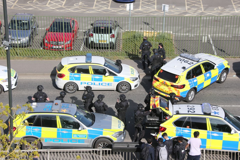 Armed officers rushed to Crawley College