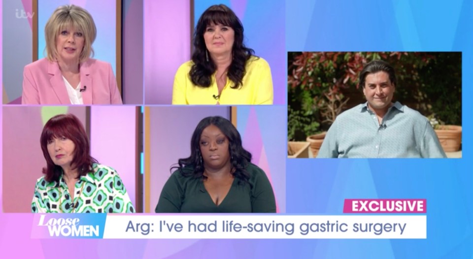 He made the admission on Loose Women who all promised to 'cheer him on'