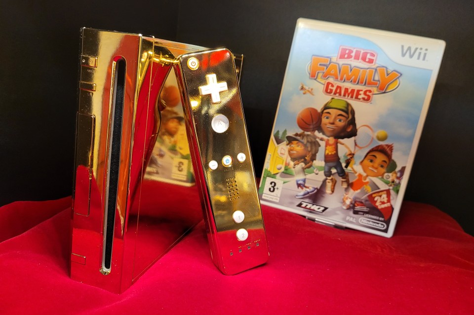 A die-hard gamer is selling a '24k gold Wii console' online