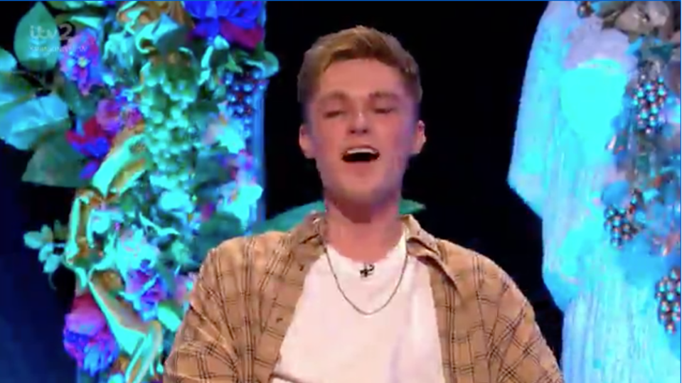Pop star HRVY made his Celebrity Juice debut tonight