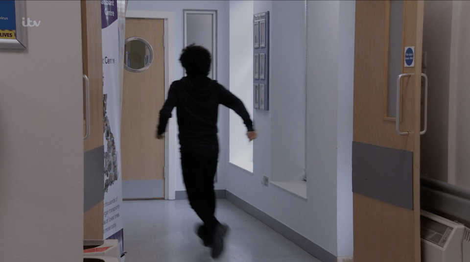 Simon rushed to find out what was happening