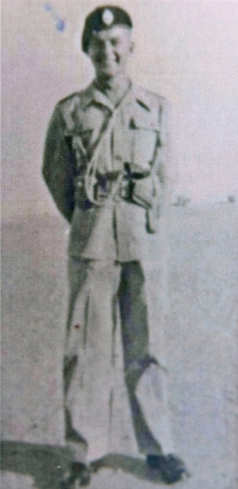 Mr Martin during his days in the Tank Regiment in Egypt