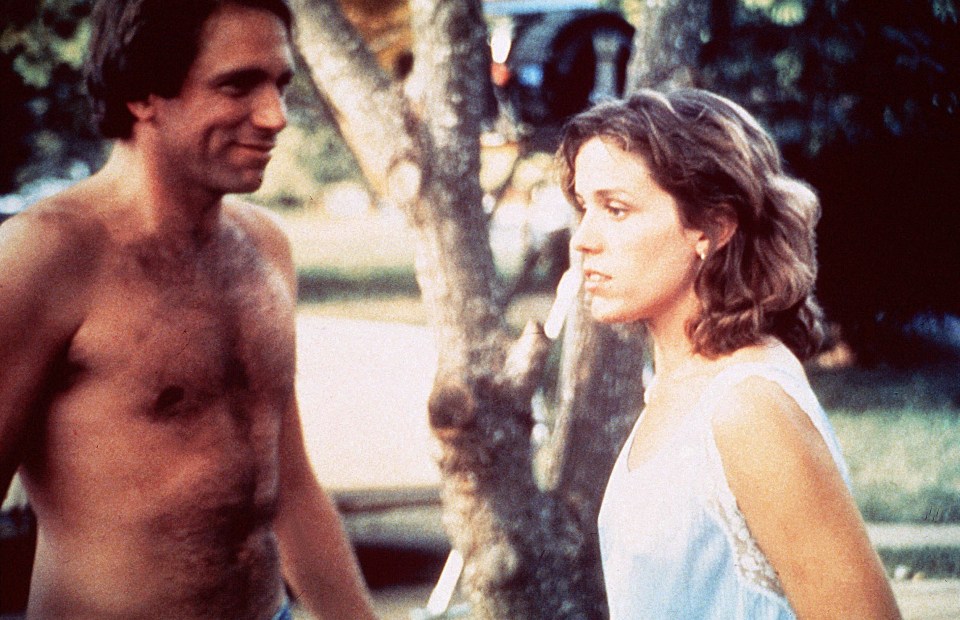 Frances with co-star John Getz in Blood Simple, the film she met Joel on