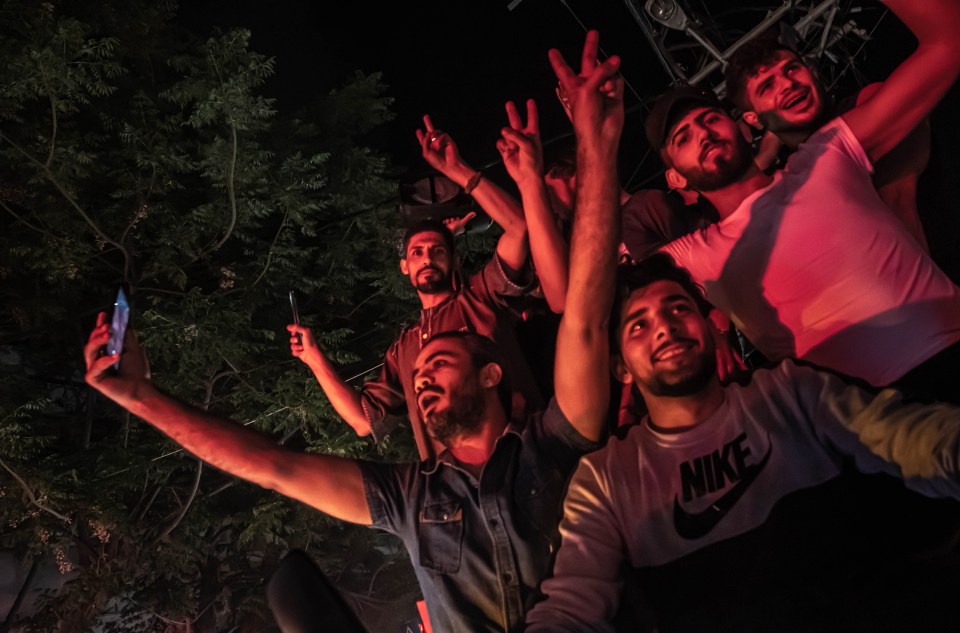 Joyful crowds take to the streets