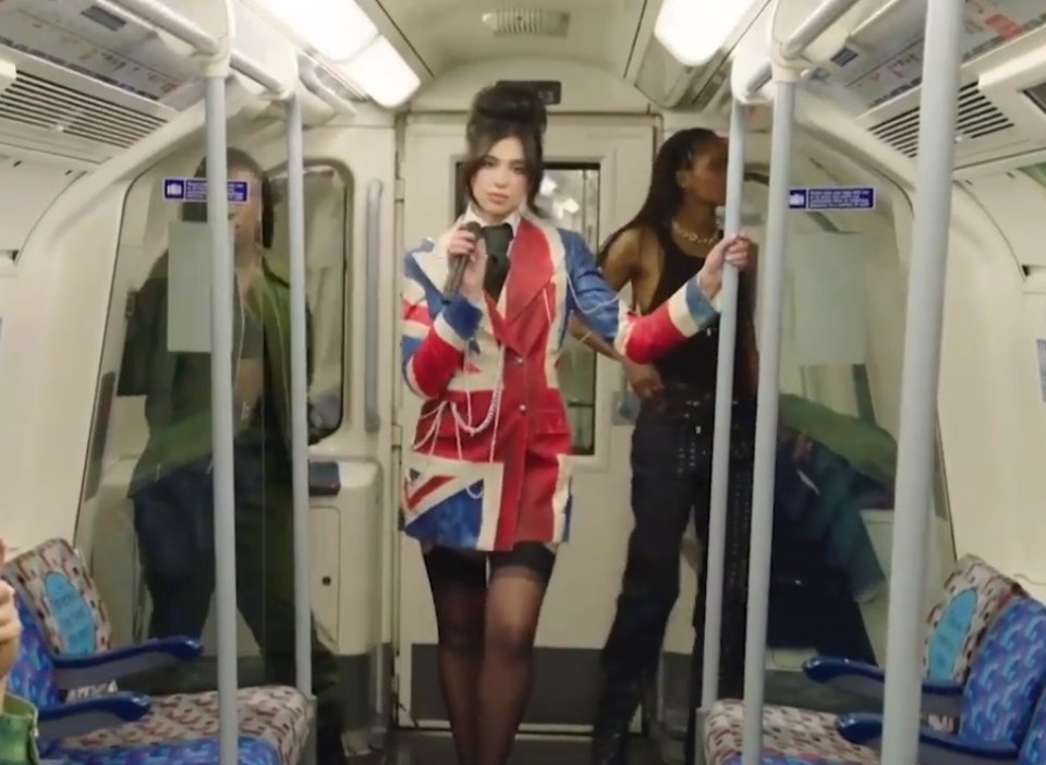 The New Rules singer pulled out all the stops in a Union Jack ensemble