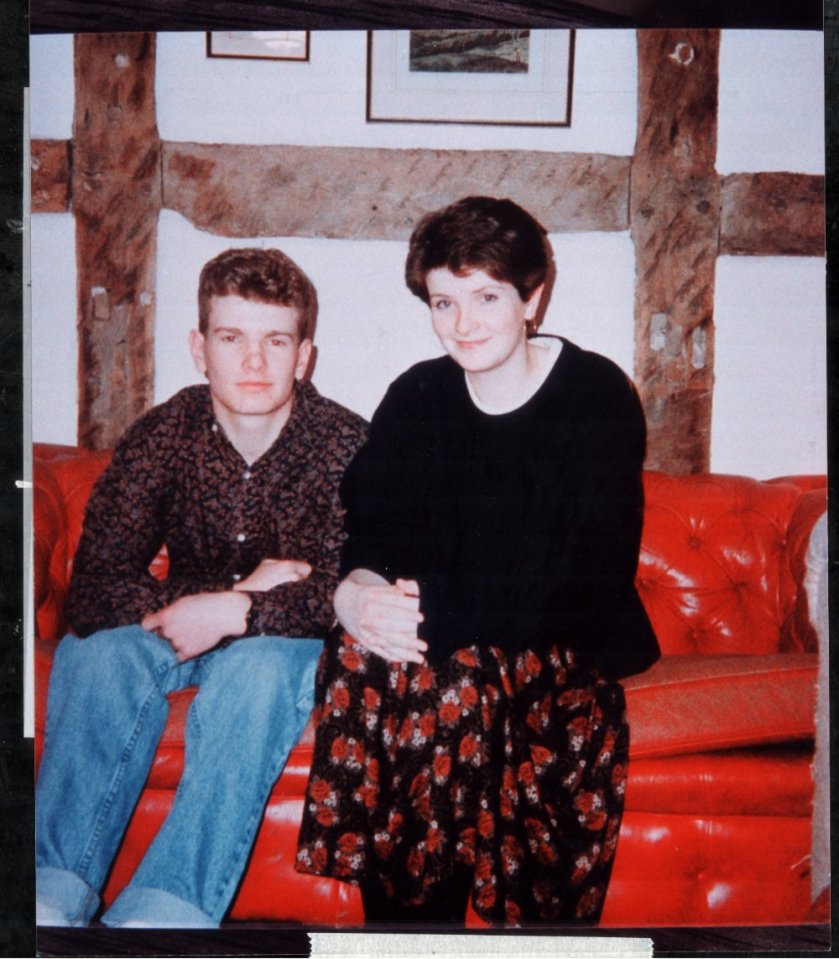 Joanna with her brother Barnaby