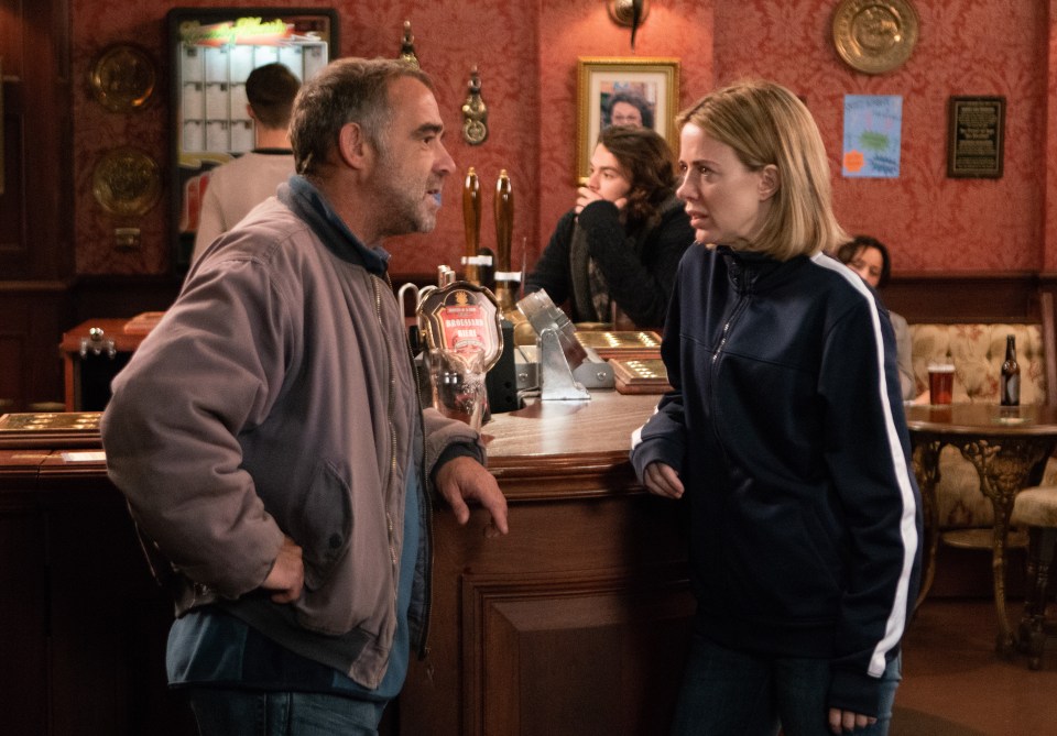 Sally plays loud-mouthed recovering drug addict Abi Franklin in Coronation Street