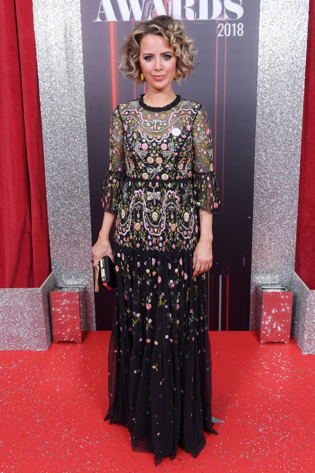 Sally Carman attends the British Soap Awards in 2018