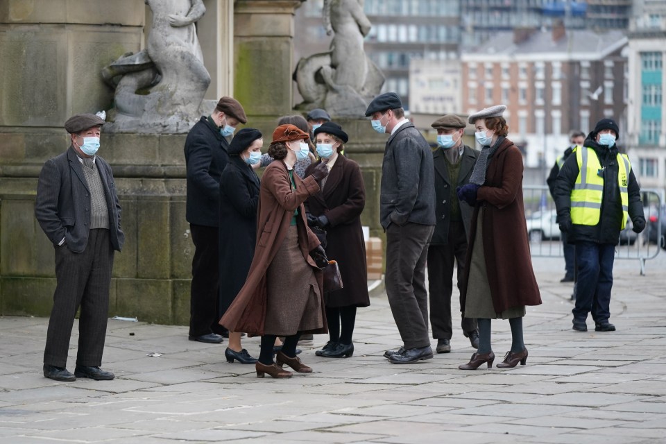 TV and film sets have had to take extra precautions to film since all sets were closed last March