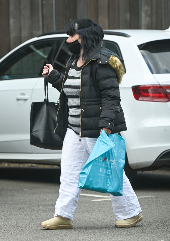 After the pub, Mairead Philpott used her freedom to go shopping