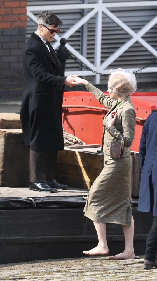 Cillian gave Amber a helping hand getting onto the boat