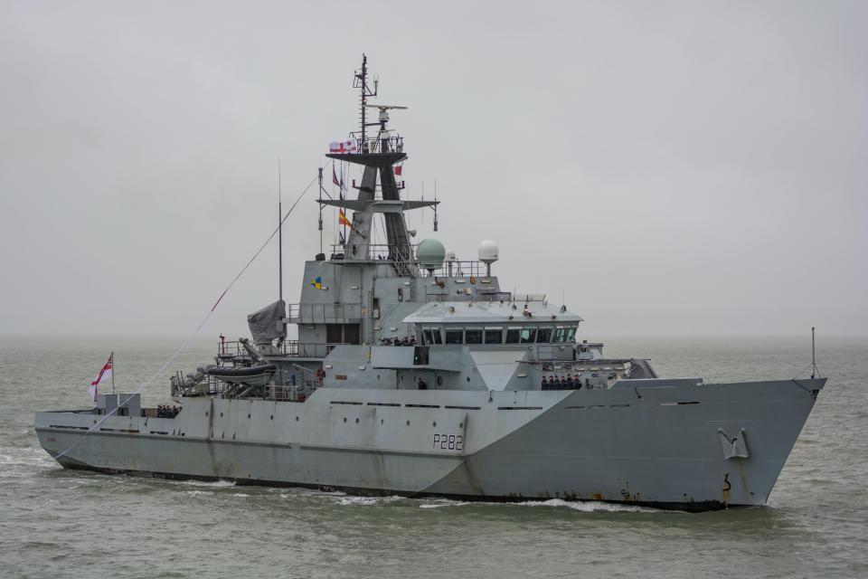 HMS Severn was one of two Royal Navy ships dispatched to Jersey