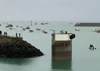 Dozens of French fishermen descended on Jersey this morning