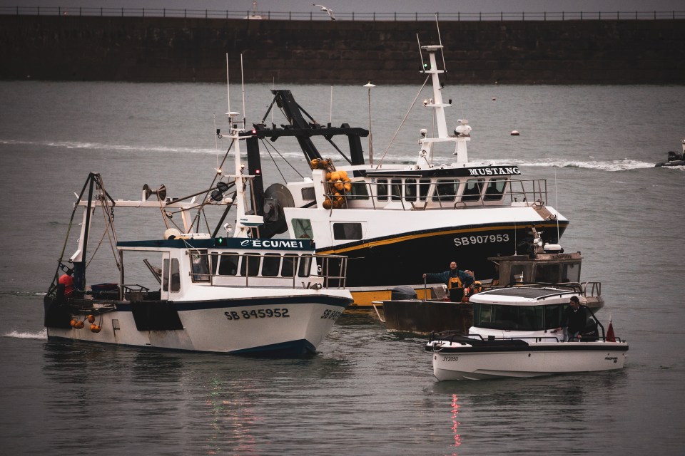 Fishermen are protesting about the change to fishing laws after Brexit