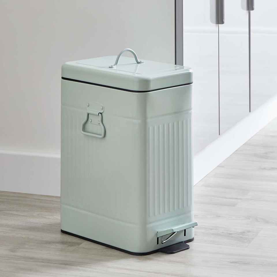 This vintage-style eight-litre sage bin from Dunelm will lift any kitchen