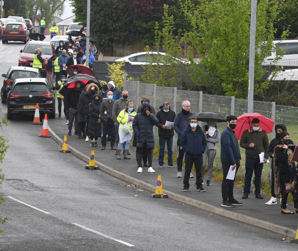 Huge queues formed in Bolton to receive the Covid jab