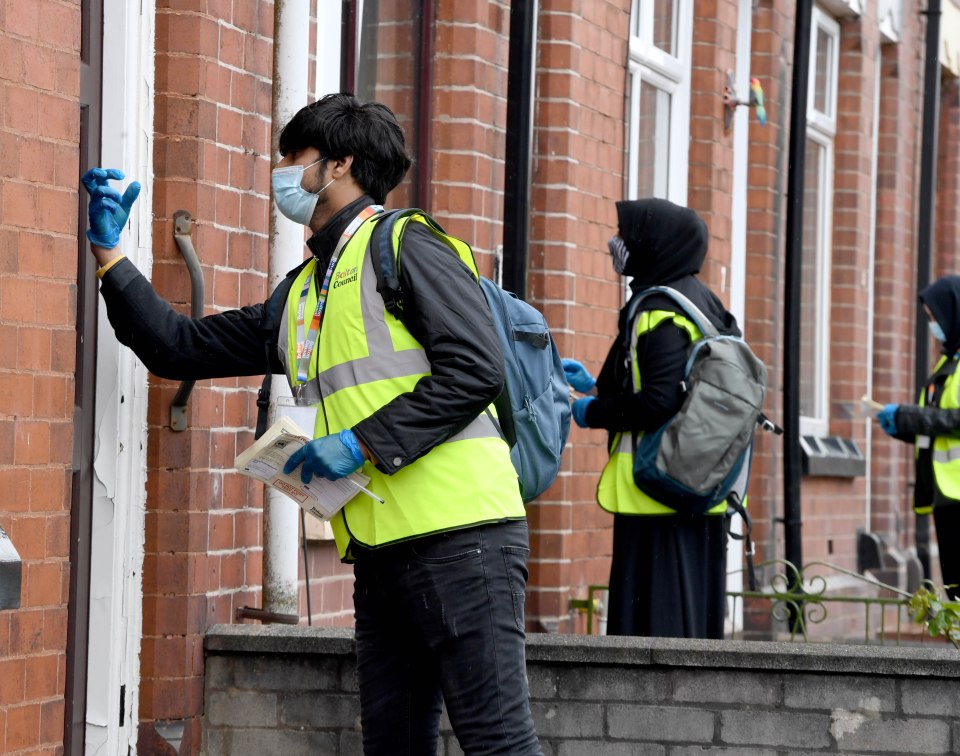 Bolton council had teams delivering PCR tests to homes across the town in Greater Manchester today