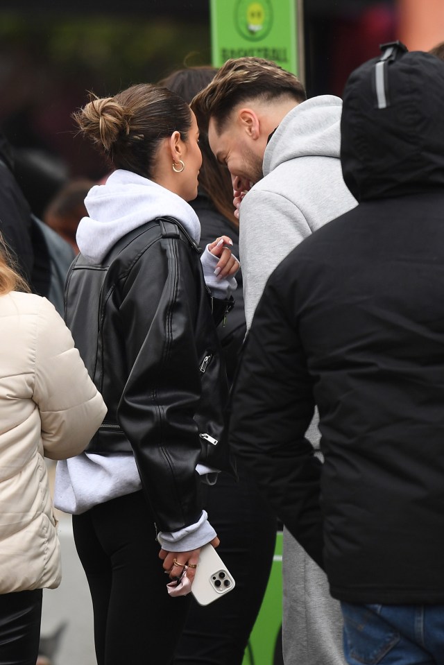At one point they whispered in each others' ears