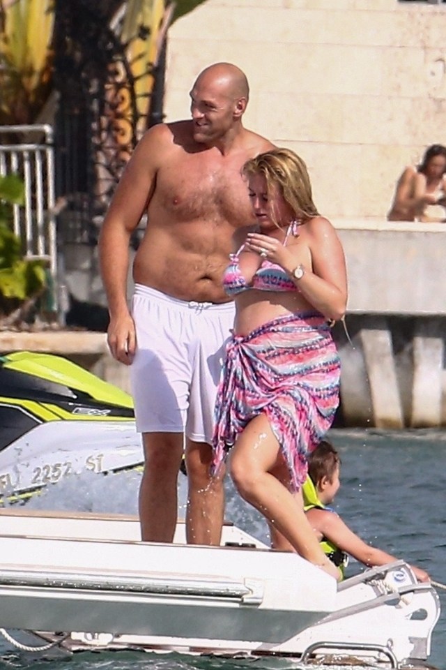 Paris shared a photo alongside her husband Tyson